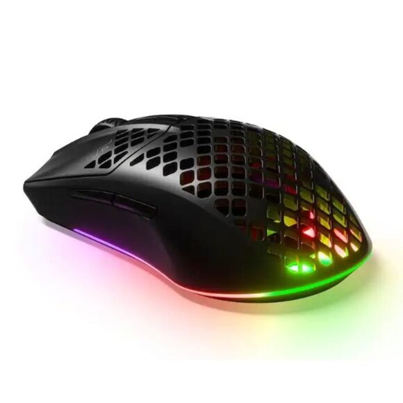 NWB SteelSeries Aerox 3 Ultra Lightweight Honeycomb Wireless RBG Optical Gaming - Picture 1 of 11